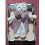 Mid XX Century Schuco Bear, with label to chest, this un-jointed mohair bear stands approximately