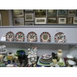 Five Royal Derby Christmas Plates, each designed by Hugh Gibson (boxed). (5)