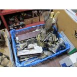 Birks Sterling Clothes Brushes, Leclere and other cutlery, etc:- One Box