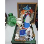 Dartington Crystal Decanter (Boxed), other glassware, ceramics etc:- One Box, glass car boy, Gran,