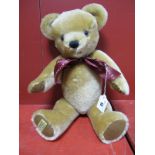 Modern Musical Merrythought Teddy Bear, winder to back plays 'Teddy Bears Picnic'. Approximately