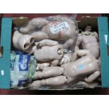 A Box of Reproduction Dolls Bodies, mainly Seeley.