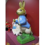 Mid XX Century Peter Rabbit Shop Display, approximately 42cms tall.