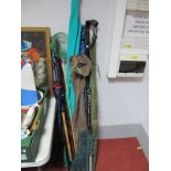 Fishing Rods- Leeda, Fladen, Siesta, Badger, Carbolino, Daiwa etc, kelps net.