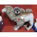 Large Modern Hermann Teddy, original plush Camel with original labels. Approximately 50cms tall x