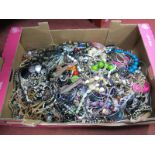 A Large Mixed Lot of Assorted Costume Jewellery:- One Box