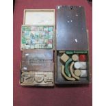 Three Late XIX / Early XX Century Puzzle / Building Blocks, some with German origin. All playworn.