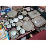 Denby Green Tableware Pottery, of approximately thirty pieces including large coffee pot, tureens,