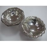 A Decorative Continental Dish, of shaped circular design, stamped "900"; together with another dish,
