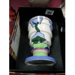 Wedgwood Pottery Vase in Rudyard, shape 366, Bizarre by Clarice Cliff, limited edition 115 of 200.