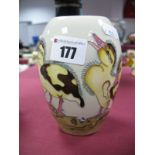 A Moorcroft Pottery Vase, decorated with the Spring Ducklings design by Kerry Goodwin, shape 102/