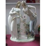 Lladro Figure Group, Romeo and Juliet.
