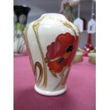 A Moorcroft Pottery Vase, decorated with the Harvest Poppy design by Emma Bossons, shape 576/4,