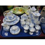 Royal Worcester Coffee and Tea Service, with dragon decoration, coffee pot, tea pot, cream jug,