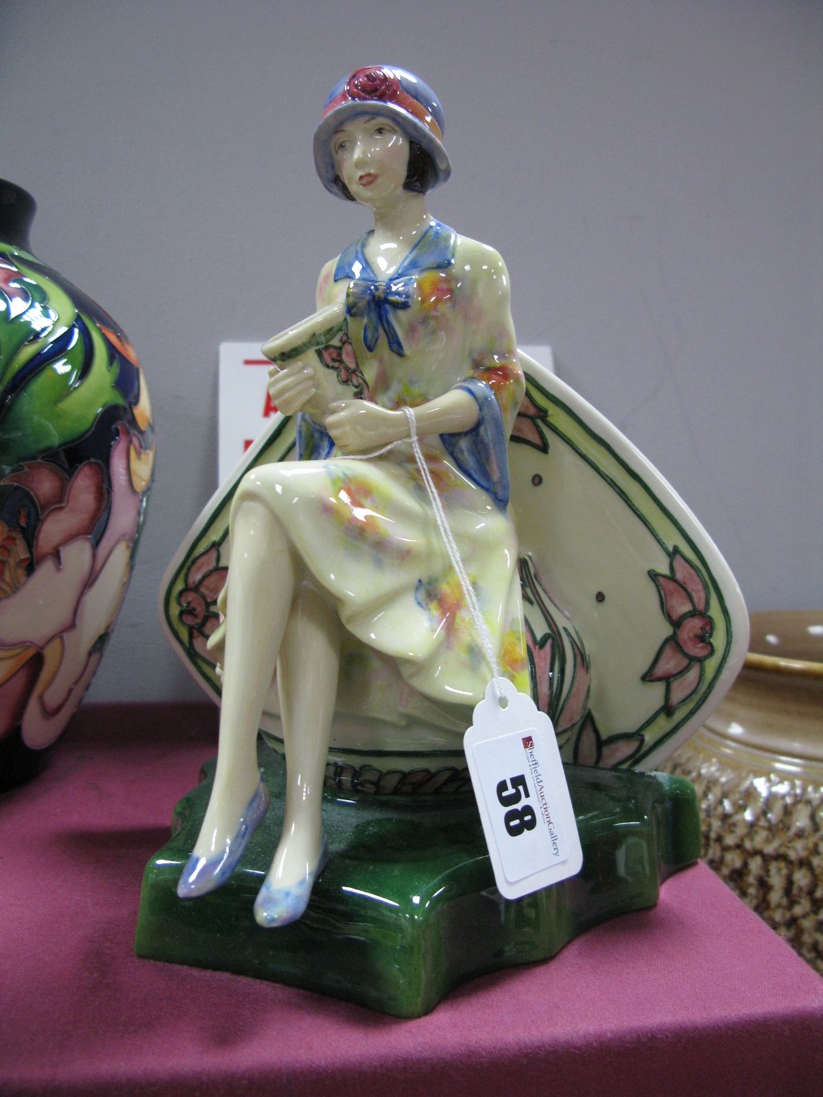 Kevin Francis Ceramic Figure of 'Charlotte Rhead', produced by Peggy Davies. Limited edition of 950,