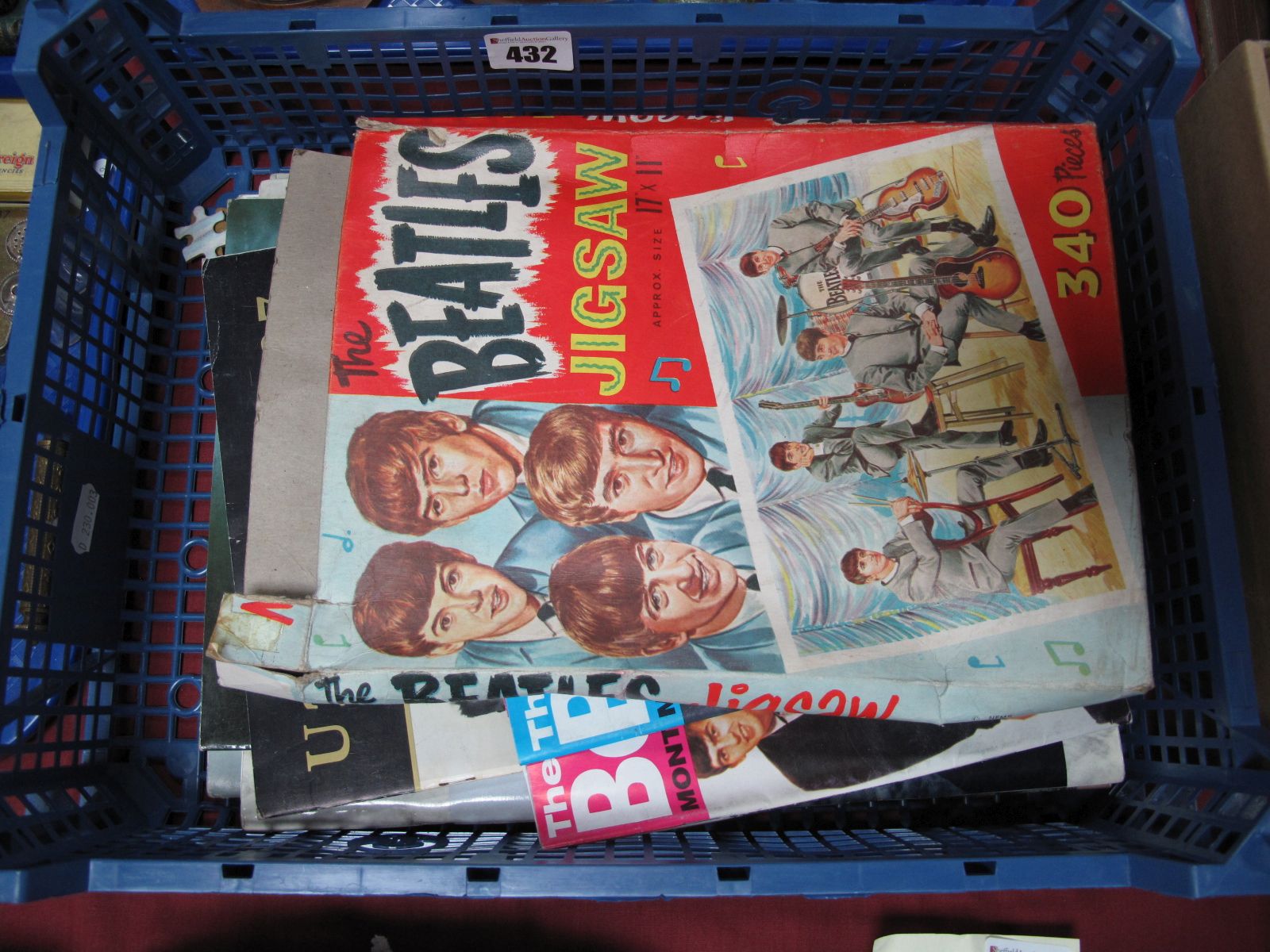 An Original 1960's "Beatles" Jigsaw, (unchecked/boxed), plus later Beatles fanzines and other rock