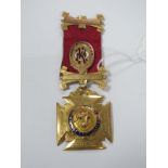 A 9ct Gold ROAB Medallion Pendant, the reverse engraved "This Order of Merit and Honour of