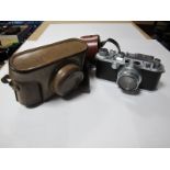 A 1939 Leica 35mm Camera, model IIIa, E. Leitz g.m.b.h. Germany, body serial no. 310312, Summar