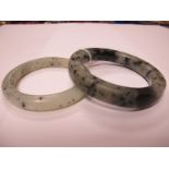 Two Chinese Mineral Bangles