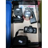 Cased Pentax Auto 110 Camera 1:2.8 24mm lens (Asahi), together with 1:2.8 18mm lens (Asahi), 1:2.8