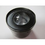 A Dallmeyer Super-Six Projection Anastigmat Lens, #247989 F/19, F=2 1/4". Black lacquered brass body