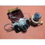 Cased Miranda F 35mm SLR Camera, S/N 703239 50mm FI.9 lens Auto Miranda S/N 4533955; together with