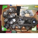 Binoculars- Bushnell, Super Zenith, Chinon, Mercury. (8):- One Box