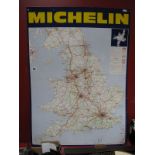 A Late XX Century Tin Michelin Garage Sign.