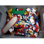 A Quantity of Vintage Mixed Lego:- One Box