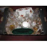 Glassware Sundae Dishes, china etc:- One Box