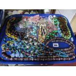 Assorted Costume Bead Necklaces:- One Tray