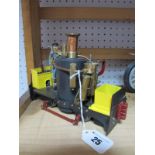 A 1 1/4" Guage 0-4-0 Live Steam Balmforth Type Railway Locomotive, brass, copper and steel