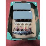 Three "G" Scale Mid-West American Outline L.G.B. Open Passenger Carriages. Playworn.