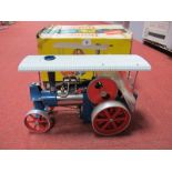 A Wilesco Live Steam Traction Engine No. D40 (Damftraktor). Appears unused. Boxed. Damp damage to