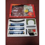 A Hornby 'OO' Scale Blue Pullman Train Set, comprising power car/dummy car and coach No.R538. Boxed.