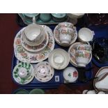 Paragon Ware Part Tea Service, 'Country Lane' pattern , Royal Worcester cup and saucer, "Blind