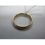 An 18ct Gold Plain Wedding Band.