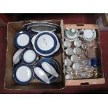 Ridgway 'Conway' Dinner Service, of approximately seventy four pieces, Doulton Tapestry coffee ware,
