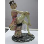 Kevin Francis, Marlene Dietrich Pottery Figure, artists original proof by John Mitchell 22.5cms