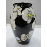 A Moorcroft Pottery Vase, decorated with the Moth Orchid design by Anji Davenport, shape 393/5,