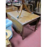 Early XX Century Mahogany Drop-Leaf Table, top with a moulded edge, on moulded legs.