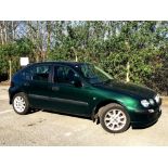 YT52 MYS (2002) Rover 25 1.4 (Petrol) Spirit, 5-Door Hatchback in Metallic Green, MOT expires