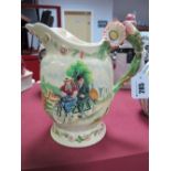 Crown Devon Pottery Cycling Jug, with "Daisy Bell" verse and musical facility.