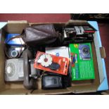 XX Century Telephone EET 79/-21034, box camera, Pentax optiol 60 camera, Fujifilm instax 100 instant