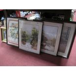 Prints etc:- The Garden of Eden, by H.G Riviere, Quiet Spot on The River by W.H.Mander, and other
