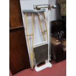 A Circa 1950's Set of N.H.S Clinic Travelling Scales, with fold-up platform for ease of transport