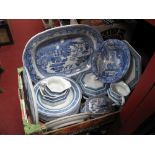 Losol 'Ormonde' Dinnerware, Spode Italian fruit bowl, drainer, meat plate etc:- One Box