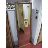 Gilt Framed Shops Mirror, 159 x 33cms.