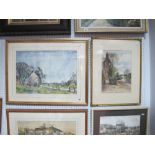 Horsfall Watercolour, of a canal scene, "Aldwarke Lock", signed, together with a watercolour, H.H