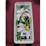 A Moorcroft Pottery Rectangular Pin Tray, decorated with the Phoebe Summer design by Rachel